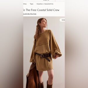 We The Free Tan Knit dress